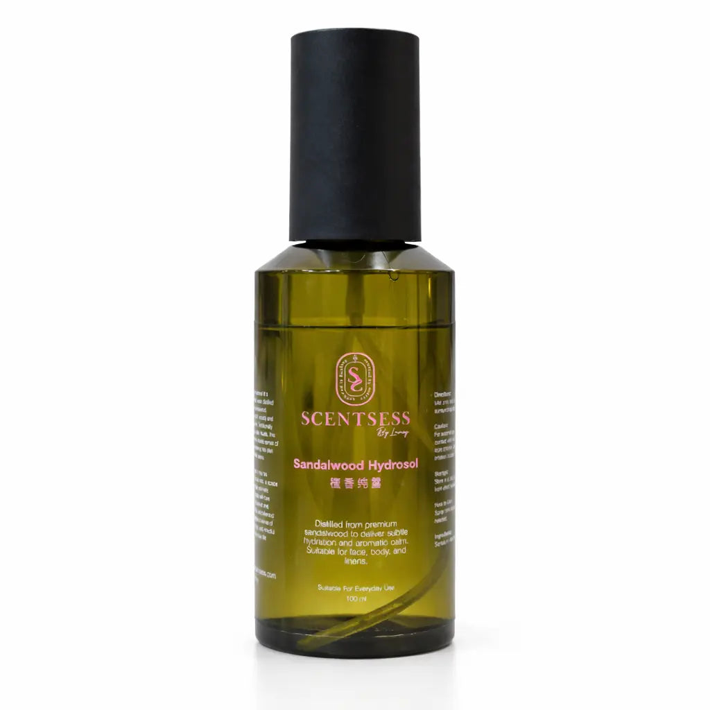 hydrating sandalwood hydrosol mist for face and calming effect